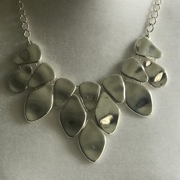 INC Brillant Silver Tone Necklace NWT - Picture 3 of 12